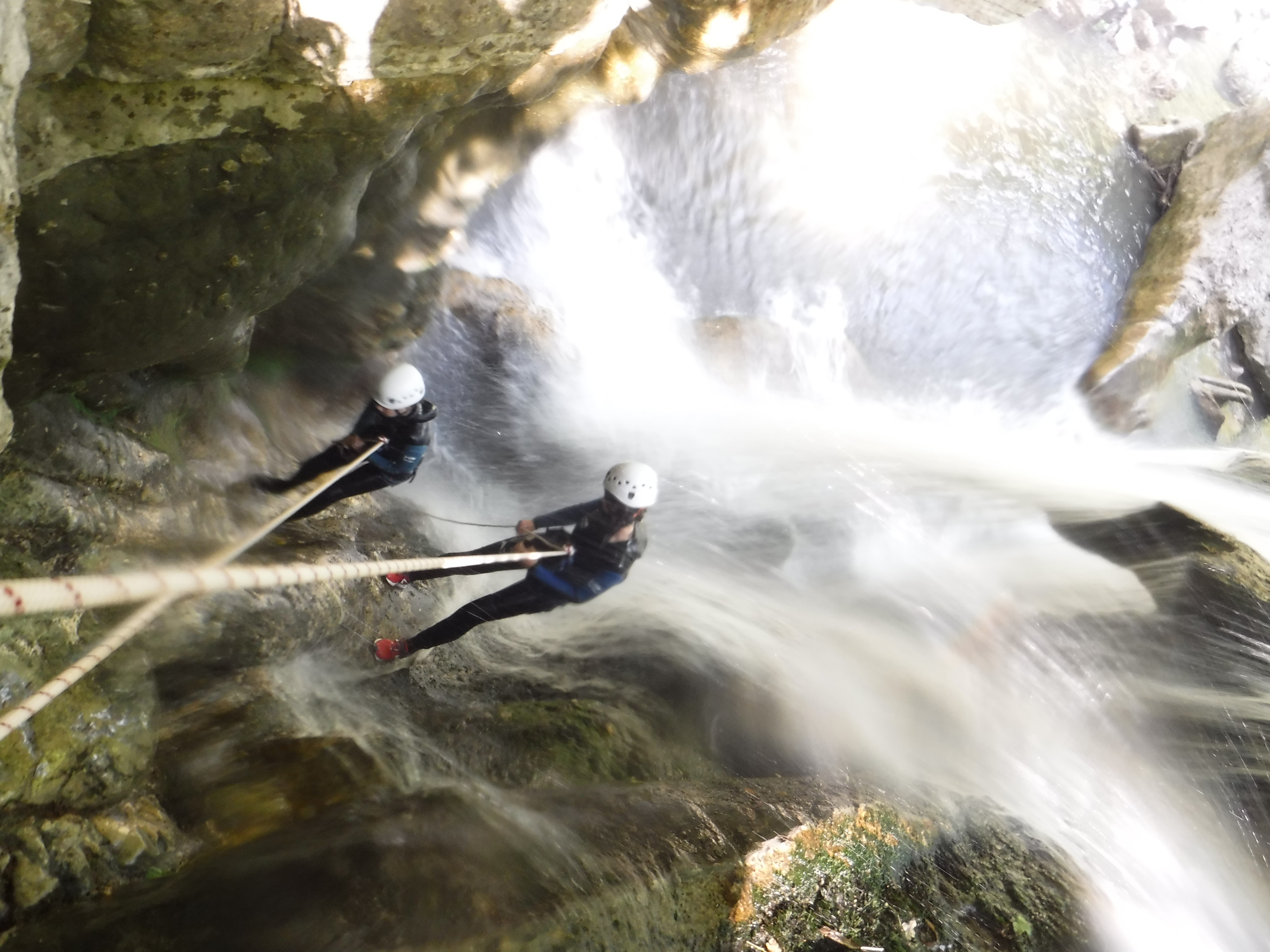 Descente en rappel