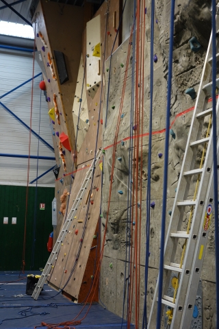 Le mur en chantier